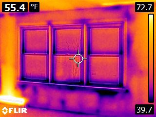 Thermal imaging Cold Air Infiltration